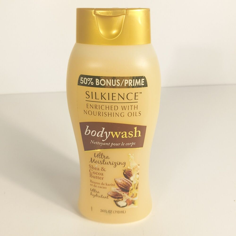 Silkience Body Wash Shea Cocoa Butter Ultra Moisturizing 24oz 50% Bonus Bottle